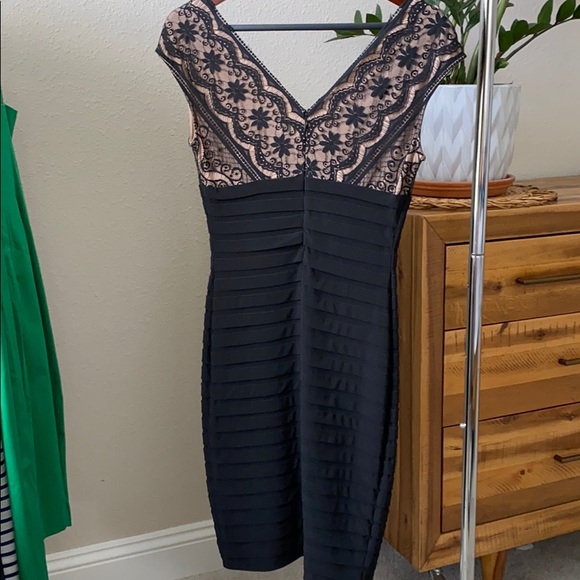 Black Adrianna Papell Bodycon Dress - Picture 2 of 5